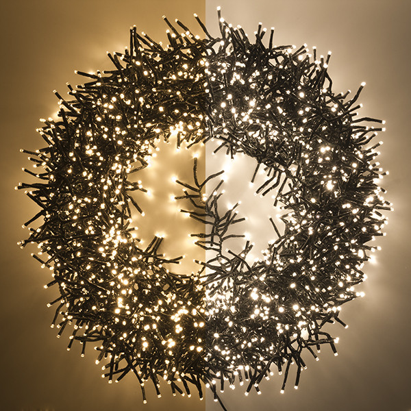 123led clusterverlichting extra warm wit & warm wit 24,8 meter 3000 lampjes LDR07301 - 1