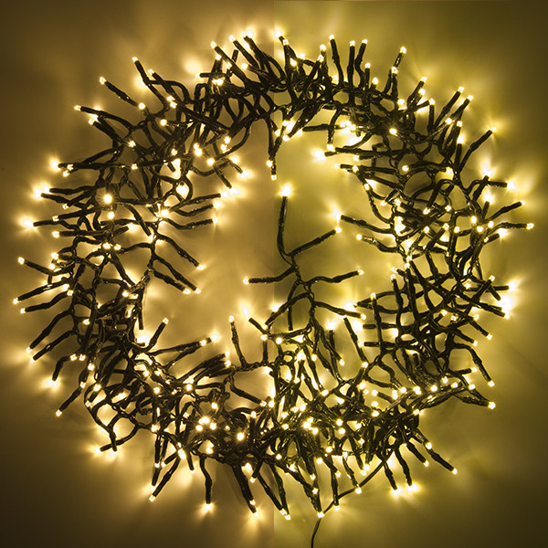 123led clusterverlichting extra warm wit & warm wit 6 meter 384 lampjes LDR07127 - 1