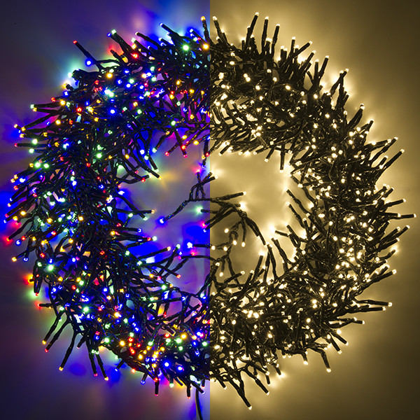 123led clusterverlichting multicolor & warm wit 11,4 meter 1152 lampjes LDR07189 123led clusterverlichting multicolor & warm wit 11,4 meter 1152 lampjes LDR07189 - 1