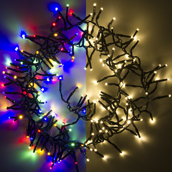 123led clusterverlichting multicolor & warm wit 4,5 meter 192 lampjes LDR07185 123led clusterverlichting multicolor & warm wit 4,5 meter 192 lampjes LDR07185 - 1