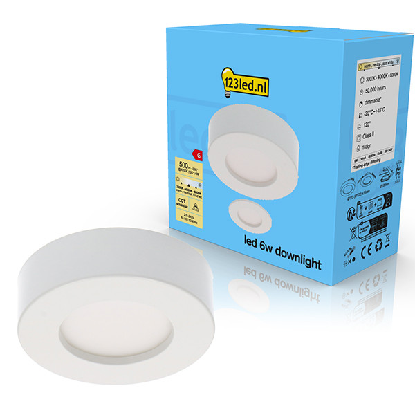123led downlight | Rond | Ø 10 cm | 3000-6000K | Dimbaar (6W) LDR02009 - 1