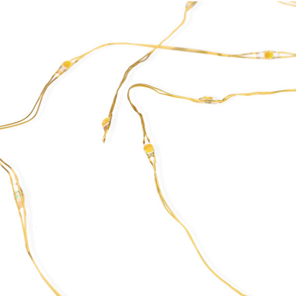 123led draadverlichting op batterijen 1 meter extra warm wit & warm wit 20 lampjes goud LDR07321 - 5
