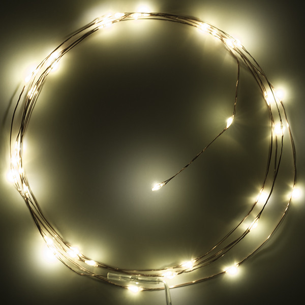 123led draadverlichting op batterijen 2 meter extra warm wit & warm wit 40 lampjes koper LDR07277 - 3