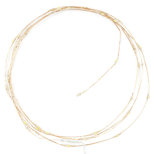 123led draadverlichting op batterijen 2 meter extra warm wit & warm wit 40 lampjes koper LDR07277 - 4