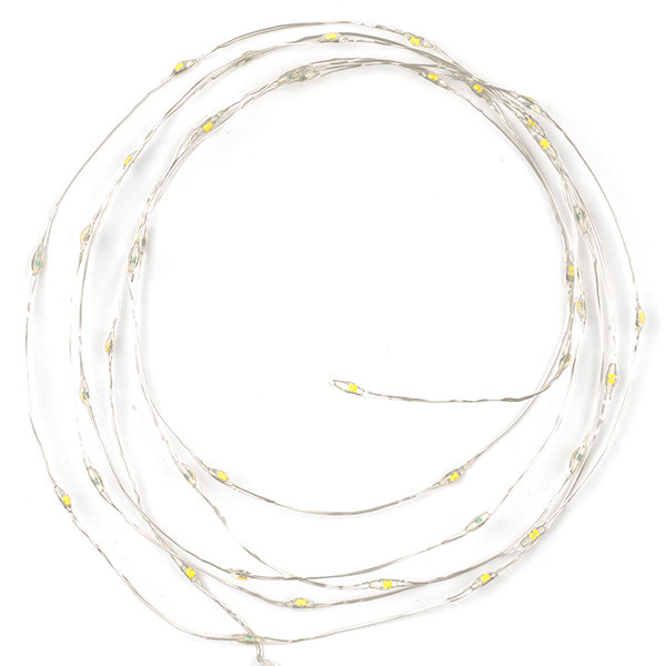 123led draadverlichting op batterijen  2 meter extra warm wit & warm wit 40 lampjes zilver LDR07280 - 4