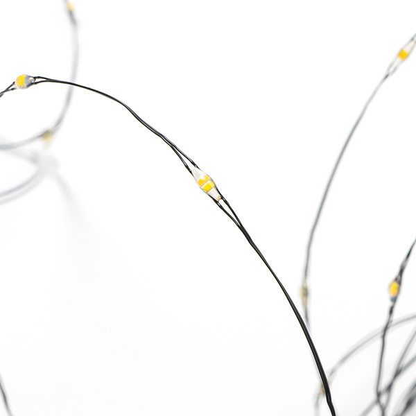 123led draadverlichting op batterijen 5 meter extra warm wit & warm wit 100 lampjes zwart LDR07284 - 6