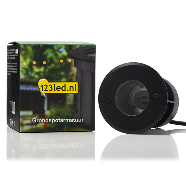 123led grondspot Rhodos zwart geschikt voor 1x GU10 LDR08525 - 2
