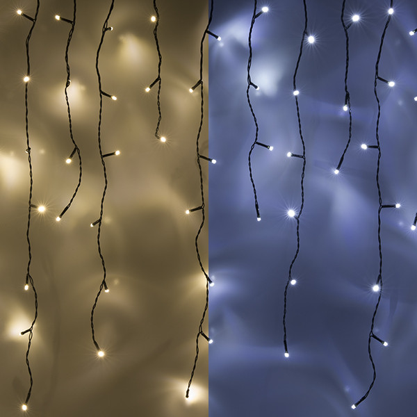 123led ijspegelverlichting koud wit & warm wit 12,1 meter 360 lampjes LDR07025 123led ijspegelverlichting koud wit & warm wit 12,1 meter 360 lampjes LDR07025 - 1