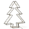 123led kerstboom 3D 36 cm extra warm wit & warm wit 300 lampjes zwart LDR07272 - 2