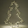 123led kerstboom 3D 36 cm extra warm wit & warm wit 300 lampjes zwart LDR07272 - 4