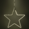 123led kerstster hangend 37 cm extra warm wit & warm wit 200 lampjes zwart LDR07274 - 4