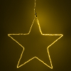 123led kerstster hangend 56 cm extra warm wit & warm wit 300 lampjes zwart LDR07275 - 3