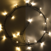 123led kerstverlichting extra warm wit & warm wit 2,1 meter op batterijen 24 lampjes met timer