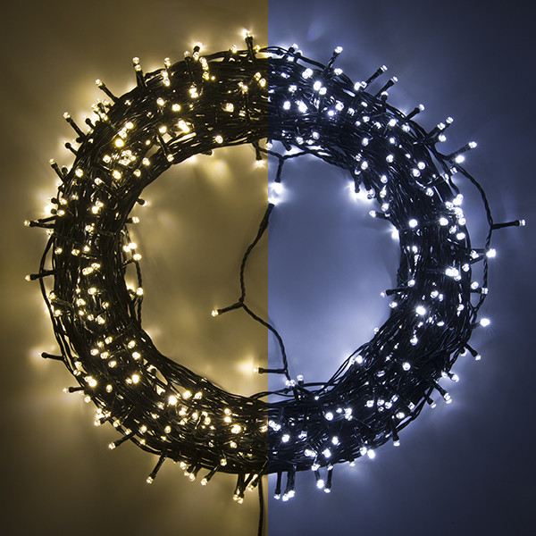 123led kerstverlichting koud wit & warm wit 57 meter 720 lampjes LDR07022 - 1