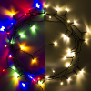 123led kerstverlichting multicolor & warm wit op batterijen 3,9 meter 48 lampjes met timer LDR07294 - 1