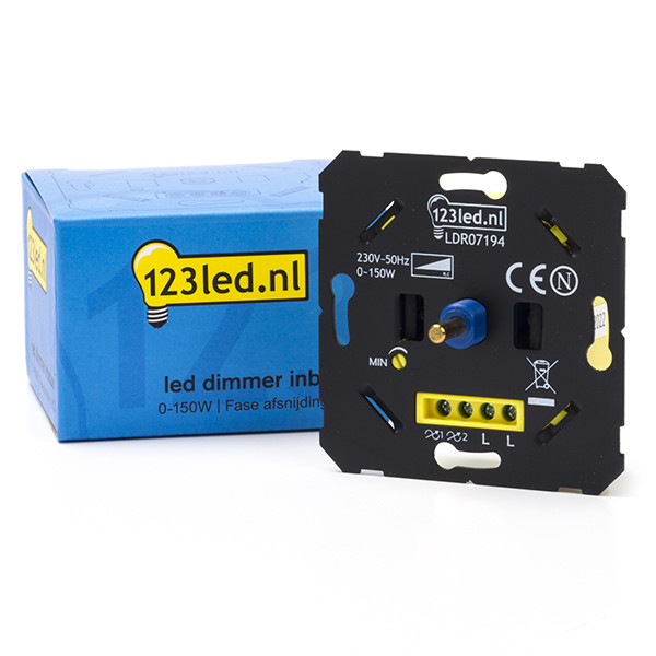 123led led dimmer inbouw fase afsnijding (RC) (0-150W) LDR07194 123led led dimmer inbouw fase afsnijding (RC) (0-150W) LDR07194 - 1
