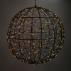 123led lichtbol kerst Ø 35 cm extra warm wit & warm wit 500 lampjes zwart