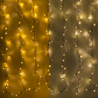 123led lichtgordijn extra warm wit & warm wit 200x100 220 lampjes LDR07011