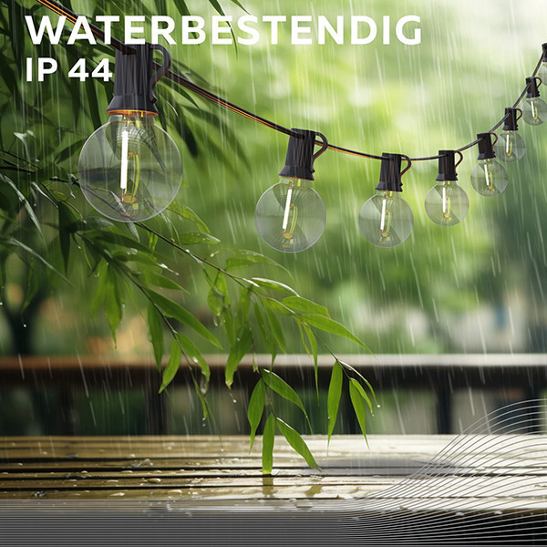 123led lichtsnoer warm wit 19,5 meter 30 lampjes LDR08583 - 3