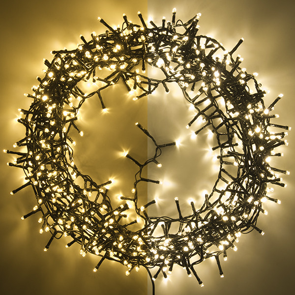 123led micro clusterverlichting extra warm wit & warm wit 17 meter 700 lampjes LDR07133 - 1