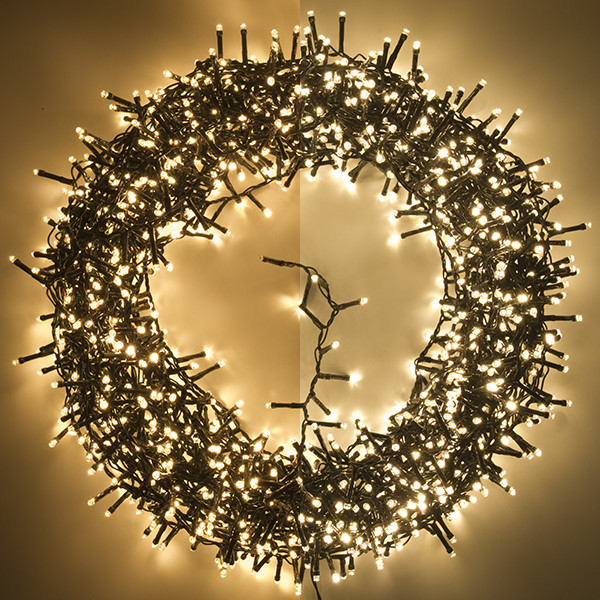 123led micro clusterverlichting extra warm wit & warm wit 33 meter 1500 lampjes LDR07136 - 1