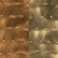 123led netverlichting extra warm wit & warm wit 200 x 140 cm 252 lampjes LDR07302