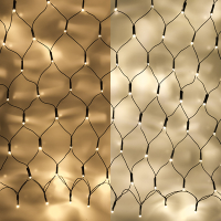 123led netverlichting extra warm wit & warm wit 90 x 50 cm 100 lampjes LDR07155