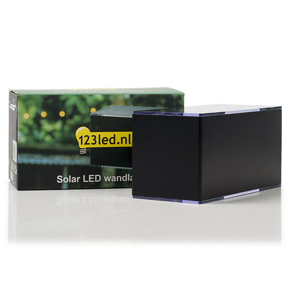 123led solar wandlamp | Chelsea | Up & Down | 3000K | IP54 | Zwart LDR08538 - 3