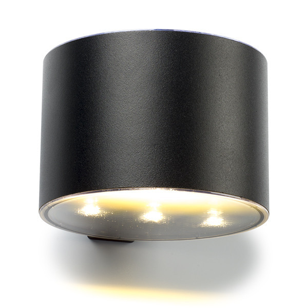 123led solar wandlamp | Gloucester | Down | 3000K | IP54 | Zwart LDR08536 - 2