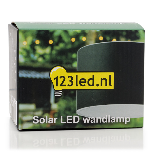123led solar wandlamp | Gloucester | Up & Down | 3000K | IP54 | Zwart LDR08537 - 6