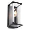 123led wandlamp Brooklyn zwart geschikt voor 1x E27 LDR08529 - 1