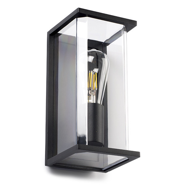 123led wandlamp Brooklyn zwart geschikt voor 1x E27 LDR08529 - 3