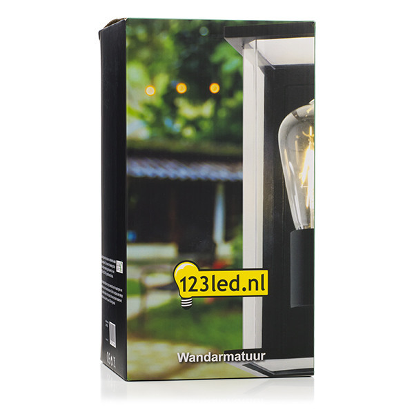 123led wandlamp Brooklyn zwart geschikt voor 1x E27 LDR08529 - 5
