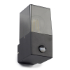 123led wandlamp Smokey zwart vierkant met sensor geschikt voor 1x E27 LDR08513 - 3