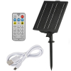 123led zonnepaneel met USB voor lichtsnoer zwart LDR08587 - 1