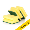 Aanbieding: 10x Schuurspons met grip 9 x 7 x 4,5 cm (3 stuks) SDR06160 - 1