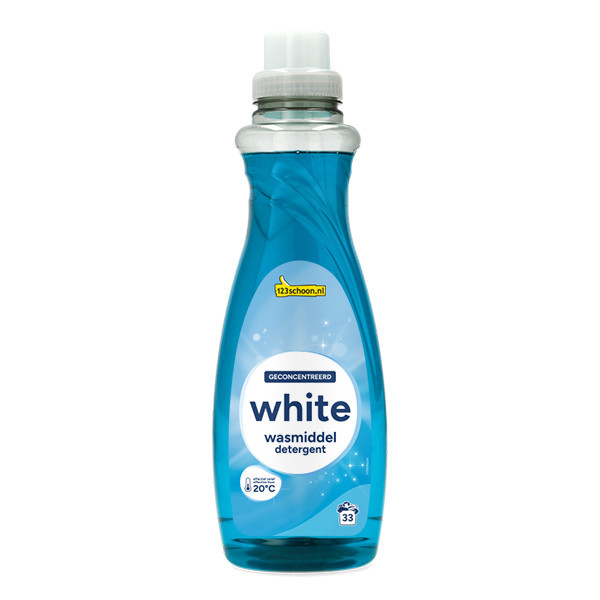 123schoon Wit wasmiddel vloeibaar 1 liter (33 wasbeurten) SDR07352 - 1