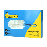 123schoon duster met houder + navullingen (3 stuks) 46620148c SSW00520C SSW00567C SSW00571C SDR06383