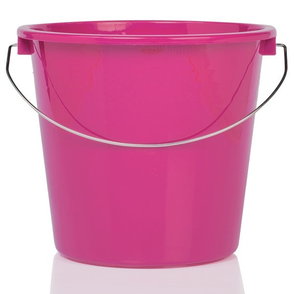 123schoon huishoudemmer roze 5 liter SDR00009 - 1