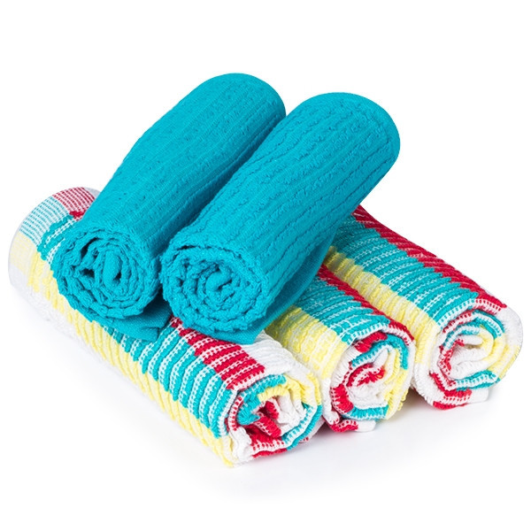 123schoon katoenen vaatdoeken 34 x 34 cm (5 stuks) SDR00058 - 1