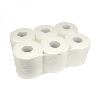 123schoon poetspapier 2-laags 6 x 160m geschikt voor Tork M2 dispenser 121206C 318 SDR02024