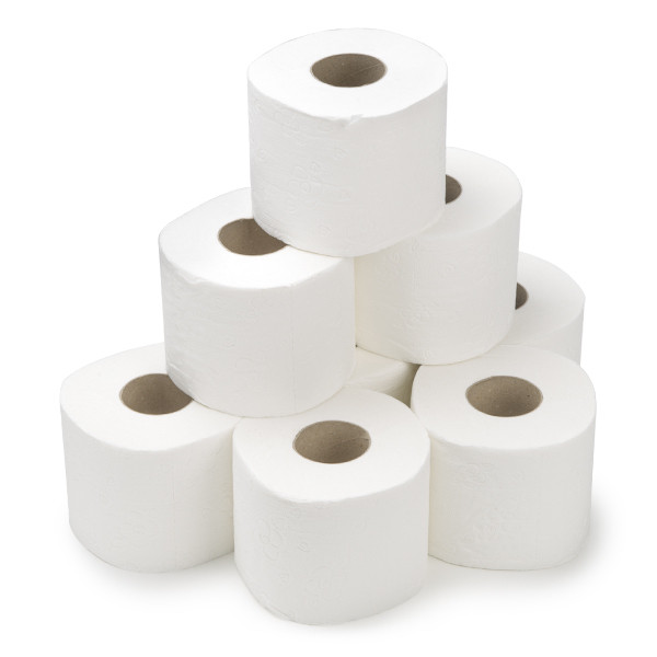 123schoon toiletpapier 3-laags 8 rollen geschikt voor Tork T4 dispenser 110316 110316c 110317 110318c 110767c SDR02003 - 1