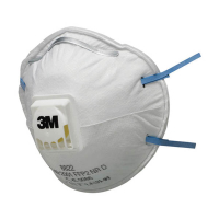 3M 8822 FFP2 NR D stofmasker met uitademventiel (10 stuks) 49882200 S3M00123