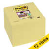 3M Aanbieding: 12x 3M Post-it super sticky Z-notes geel 76 x 76 mm  280046