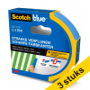 Aanbieding: 3x ScotchBlue afplaktape voor strakke lijnen 24 mm x 41 m 280059 - 1