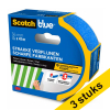 Aanbieding: 3x ScotchBlue afplaktape voor strakke lijnen 36 mm x 41 m 280061 - 1