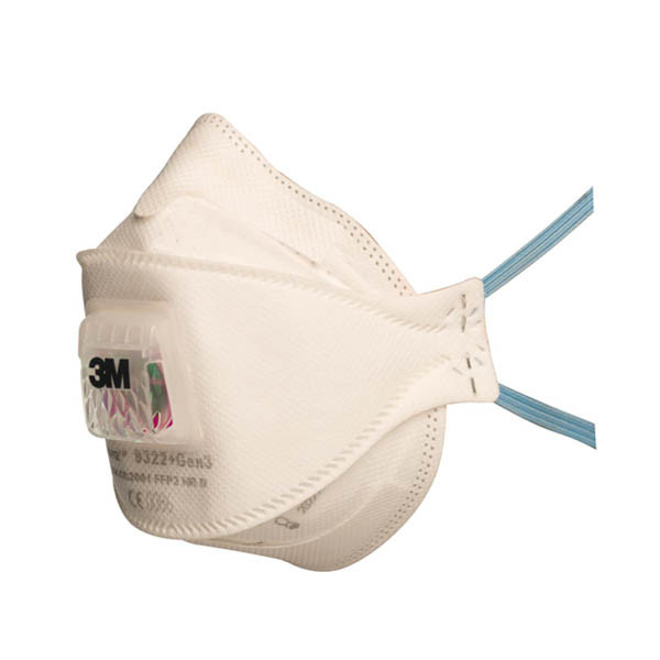 3M Aura 9322+Gen 3 FFP2 NR D stofmasker met uitademventiel (10 stuks) 49932210 S3M00129 - 1