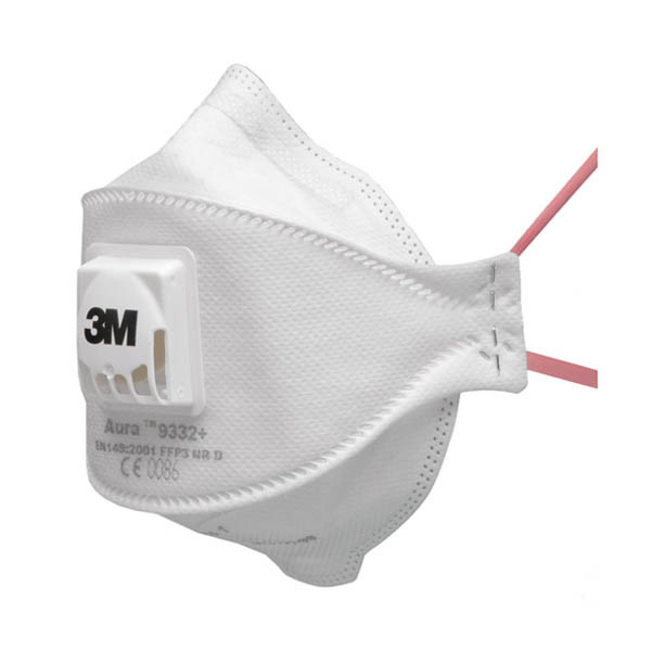 3M Aura 9332+ FFP3 NR D stofmasker met uitademventiel (10 stuks) 49933200 S3M00130 - 1