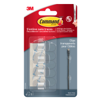 3M Command kabelclips rond transparant (4 stuks) 17017CLR 214554