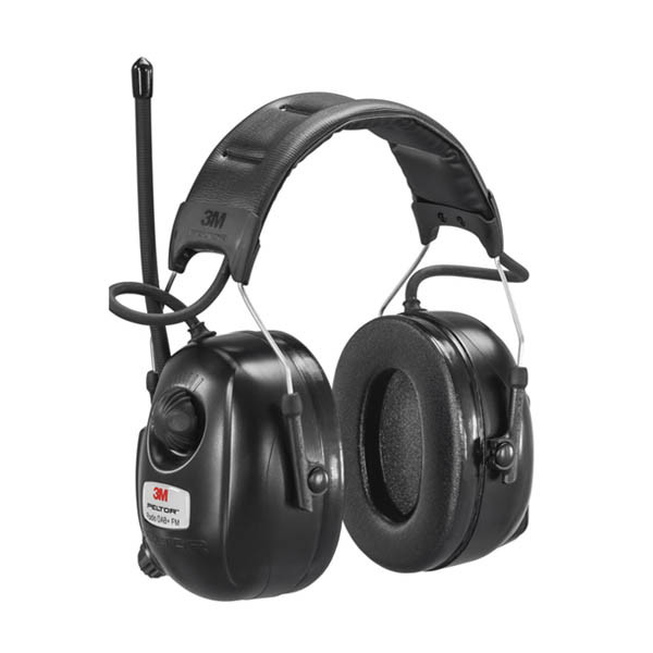 3M Peltor DAB+ FM Radio gehoorkap zwart met hoofdband 32031700 S3M00090 - 1